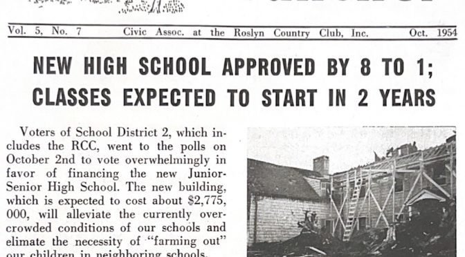 In 1954, 96% of RCC Residents Voted To Establish The Wheatley School