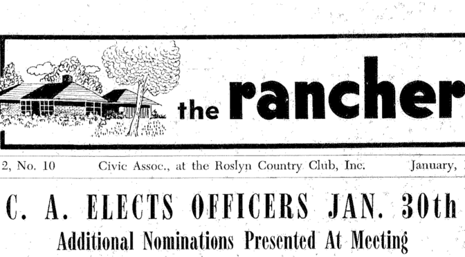 “OR ARE THEY!” Early Squabbles from the Civic Association, January 1952