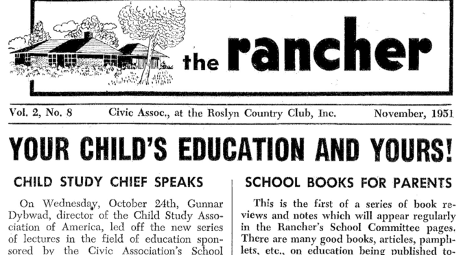 “Your Child’s Education and yours!” – The Rancher, November 1951